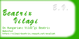 beatrix vilagi business card